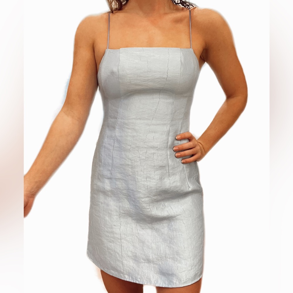 icy blue topshop dress
